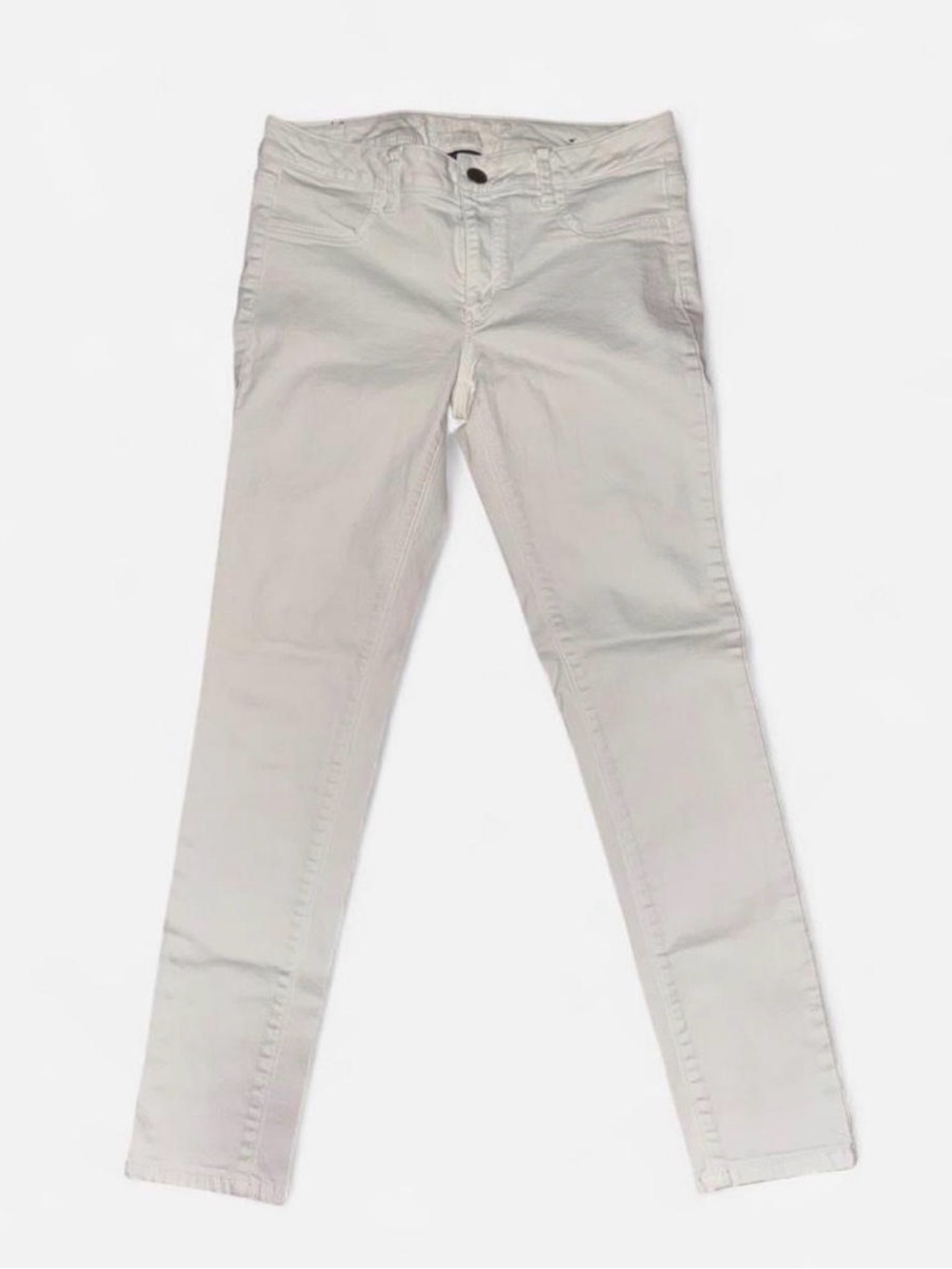 American Eagle Super Super Stretch White Skinny Jeans — Size 10
